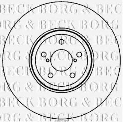 BBD5959S Borg&beck disco de freno delantero