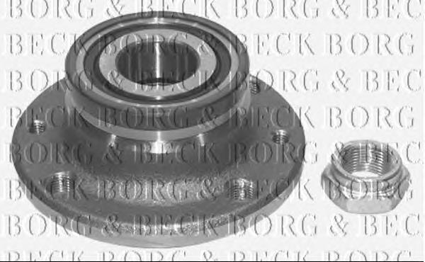 Cubo de rueda trasero BWK1006 Borg&beck