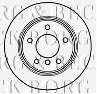 BBD4707 Borg&beck disco de freno trasero