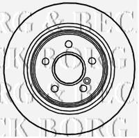 BBD4703 Borg&beck disco de freno trasero