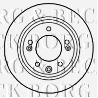 BBD4699 Borg&beck disco de freno trasero
