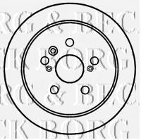 BBD4720 Borg&beck disco de freno trasero