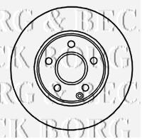 BBD4721 Borg&beck freno de disco delantero
