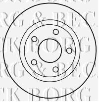 BBD4684 Borg&beck disco de freno trasero