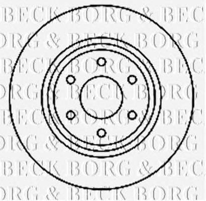BBD4769 Borg&beck disco de freno delantero