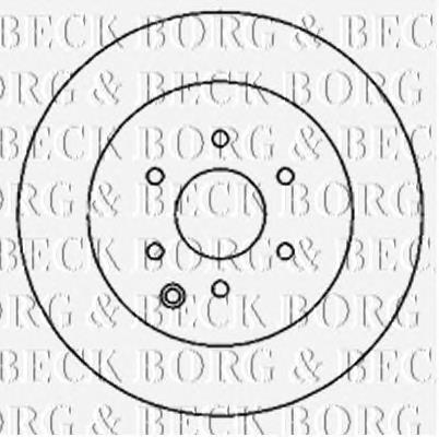 BBD4770 Borg&beck disco de freno trasero