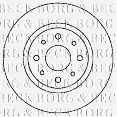 BBD4761 Borg&beck disco de freno trasero