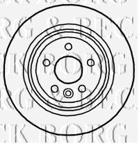 BBD4759 Borg&beck disco de freno trasero