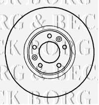 BBD4775 Borg&beck disco de freno trasero