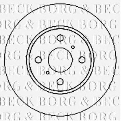 BBD4740 Borg&beck disco de freno delantero