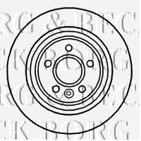 BBD4730 Borg&beck disco de freno trasero
