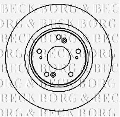 BBD4741 Borg&beck disco de freno delantero