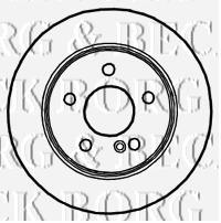 BBD4722 Borg&beck disco de freno trasero