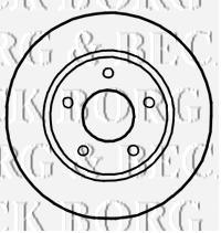 BBD4752 Borg&beck disco de freno delantero