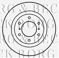 BBD4754 Borg&beck disco de freno delantero