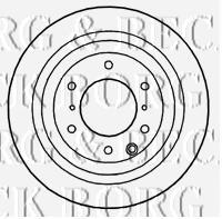 BBD4755 Borg&beck disco de freno trasero