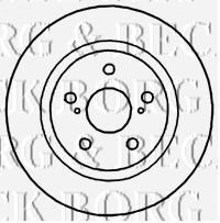BBD4747 Borg&beck disco de freno trasero