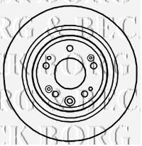 BBD4744 Borg&beck disco de freno trasero