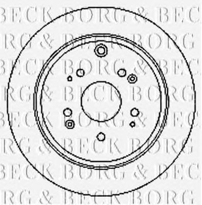 BBD4748 Borg&beck disco de freno trasero