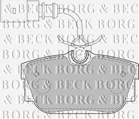 BBP2130 Borg&beck pastillas de freno traseras