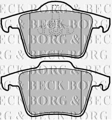 BBP2136 Borg&beck pastillas de freno traseras