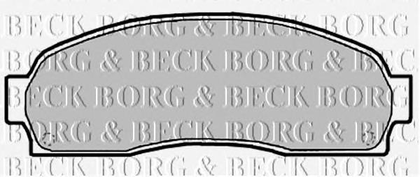BBP2134 Borg&beck pastillas de freno delanteras