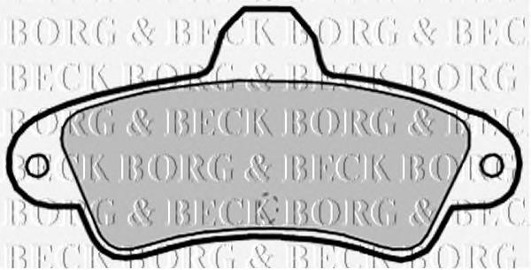 BBP2128 Borg&beck pastillas de freno traseras