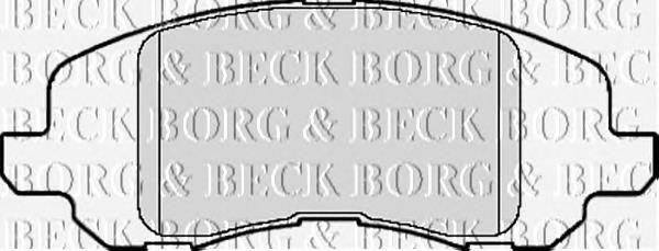 BBP2125 Borg&beck pastillas de freno delanteras