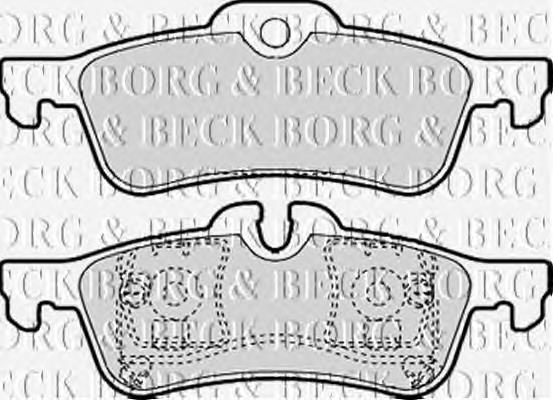 BBP2142 Borg&beck pastillas de freno traseras