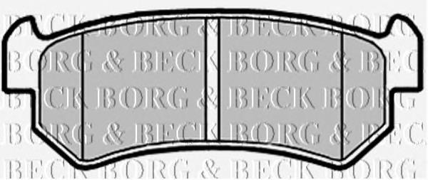 BBP2146 Borg&beck pastillas de freno traseras