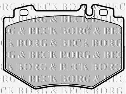 BBP2137 Borg&beck pastillas de freno delanteras