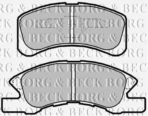 BBP2141 Borg&beck pastillas de freno delanteras