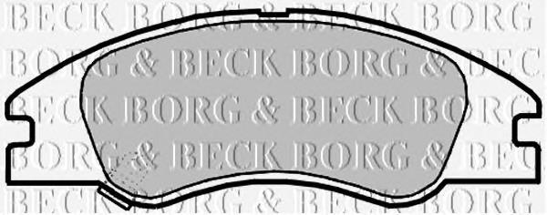 BBP2140 Borg&beck pastillas de freno delanteras