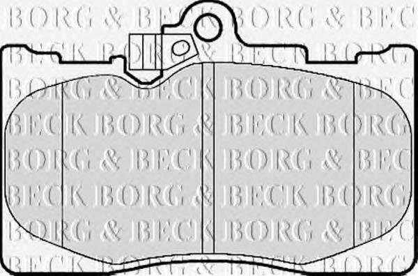 BBP2153 Borg&beck pastillas de freno delanteras