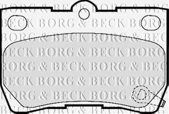 BBP2157 Borg&beck pastillas de freno traseras