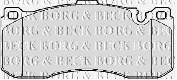 BBP2155 Borg&beck pastillas de freno delanteras