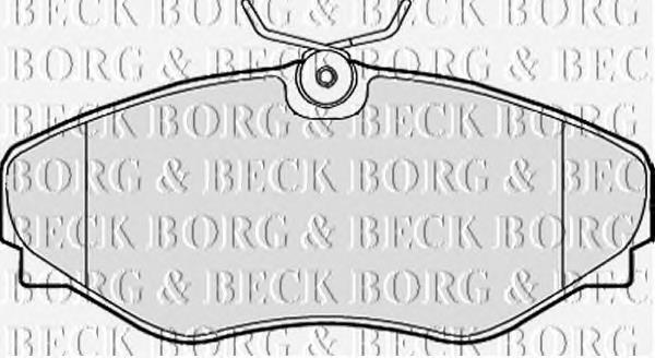 BBP2150 Borg&beck pastillas de freno delanteras