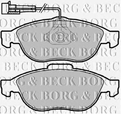 BBP2160 Borg&beck pastillas de freno delanteras