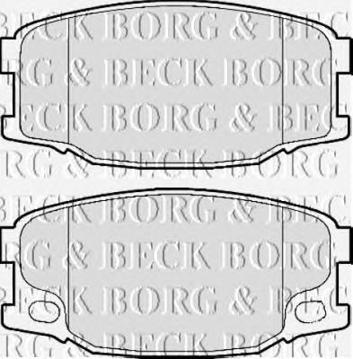 BBP2158 Borg&beck pastillas de freno delanteras
