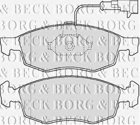 BBP2162 Borg&beck pastillas de freno delanteras