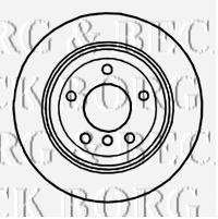 BBD5144 Borg&beck disco de freno trasero