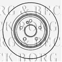 BBD5143 Borg&beck disco de freno trasero
