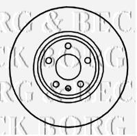 BBD5819S Borg&beck freno de disco delantero