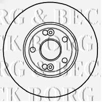 BBD4813 Borg&beck disco de freno delantero