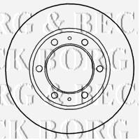 BBD4815 Borg&beck disco de freno delantero