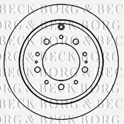 BBD5834S Borg&beck disco de freno trasero