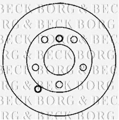 BBD5820S Borg&beck disco de freno trasero