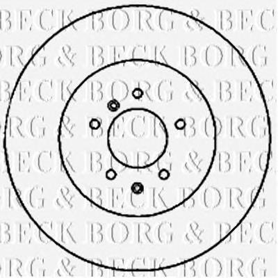 BBD5822S Borg&beck disco de freno trasero
