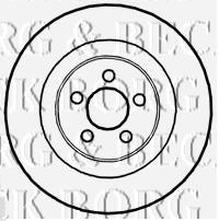 BBD5828S Borg&beck freno de disco delantero