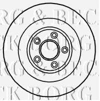 BBD5826S Borg&beck disco de freno trasero